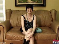 ChiliMoms presents: Amateur cutie playing with her pussy