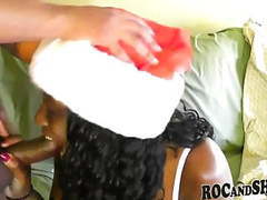 ChiliMoms presents: Sexy ebony girlfriend christmas fuck !!
