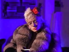 ChiliMoms presents: Vanessa fetish fully clothed heels nylons garter furs bcbg