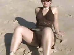 ChiliMoms presents: Beautiful woman public masturbation and squirting