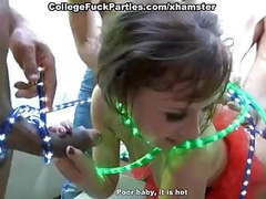 ChiliMoms presents: Four guys fucked hard student at halloween