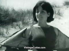 ChiliMoms presents: Nudist girl's day on a beach (1960s vintage)