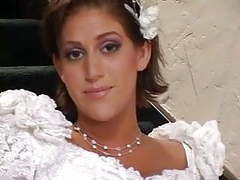 ChiliMoms presents: Bride & a hottie share a big cock