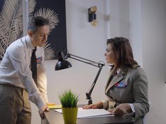 ChiliMoms presents: Rebecca volpetti wearing nylon stockings getting fucked hard