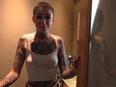 ChiliMoms presents: Hd pov video of tattooed leigh raven sucking a rock solid cock