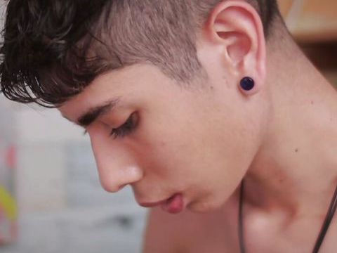 ChiliMoms presents: Mike torres sucking big dick skinny twink magic c until he cums on his tongue