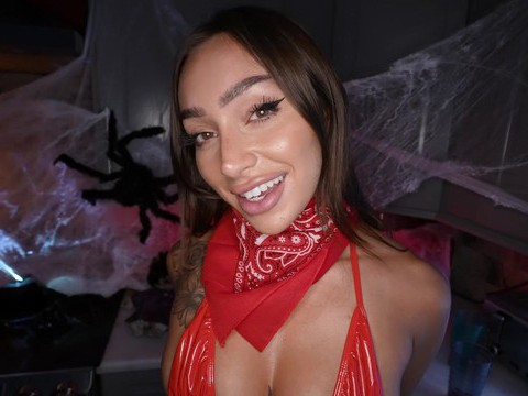 ChiliMoms presents: Tattooed sisi rose wearing red lingerie gets fucked hard