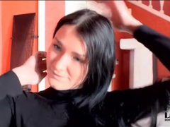 ChiliMoms presents: Blue eyed girl in black turtleneck strips