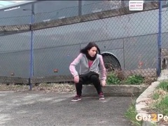 ChiliMoms presents: Girl has to piss badly so she goes in public