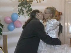 ChiliMoms presents: Bride in glasses has cock in her ass