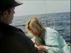 ChiliMoms presents: Babe on a boat sucking a hot cock