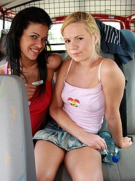 ChiliMoms presents: Naughty young Ellis and her hot friend share a hard cock