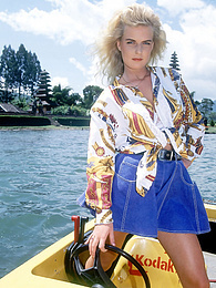 ChiliMoms presents: Cum- Boat Blonde Kim has a DP on board with her perfect body