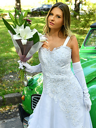 ChiliMoms presents: Naughty bride Rebecca Volpetti takes a photographer assistant's stiff dick