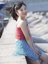 ChiliMoms presents: Asian teen Chisaki Morito demonstrates her tiny tits and demonstrates her exposed body outdoors